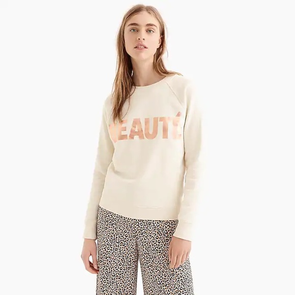 J. Crew Tops - J. Crew "Beauté" sweatshirt